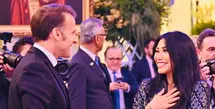 Anggun C Sasmi turut hadiri lawatan Presiden Prancis Emmanuel Macron di Istana Negara. [@anggun_cipta]