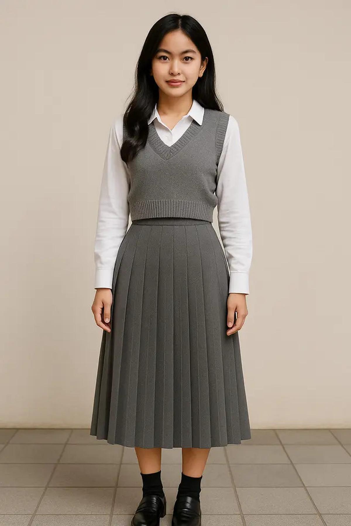6 Model Rok Korean Style Tren Terbaru, Tampil Feminin dan Kasual
