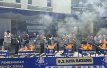 Jutaan Batang Rokok Ilegal Senilai Rp13,7 Miliar Dimusnahkan di Bandung