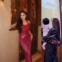 Intip bagaimana Mahalini Raharja tetap menjalankan perannya sebagai ibu di tengah kesibukannya hadiri kondangan (@mahaliniraharja)