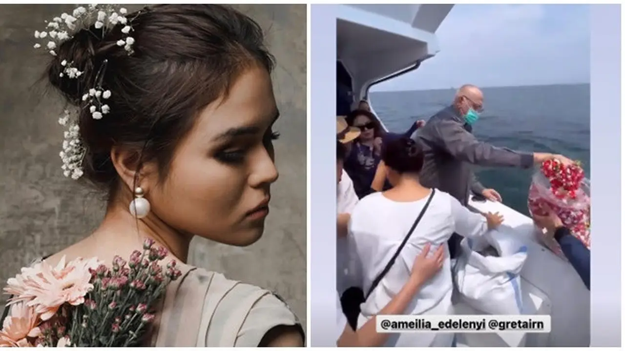Usai Dikremasi, Ini 6 Momen Pelarungan Abu Jenazah Laura Anna di Laut Ancol