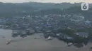 Salah satu pulau yang  terletak di kota Sorong, Papua Barat, Kamis (21/11/2019). Kota Sorong merupakan kota terbesar kedua di Papua, suasana kota Sorong sangat ramai dan memiliki beberapa pulau di kabupaten Sorong. (Liputan6.com/Herman Zakharia)