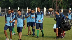 Usai berhasil meraih gelar juara Piala AFF U-19 2013 di Stadion Gelora Delta Sidoarjo, 22 September 2013 lalu. Timnas Indonesia menjadi sumber perbincangan dikalangan penggila bola tanah air. (Liputan6.com/Helmi Fithriansyah)
