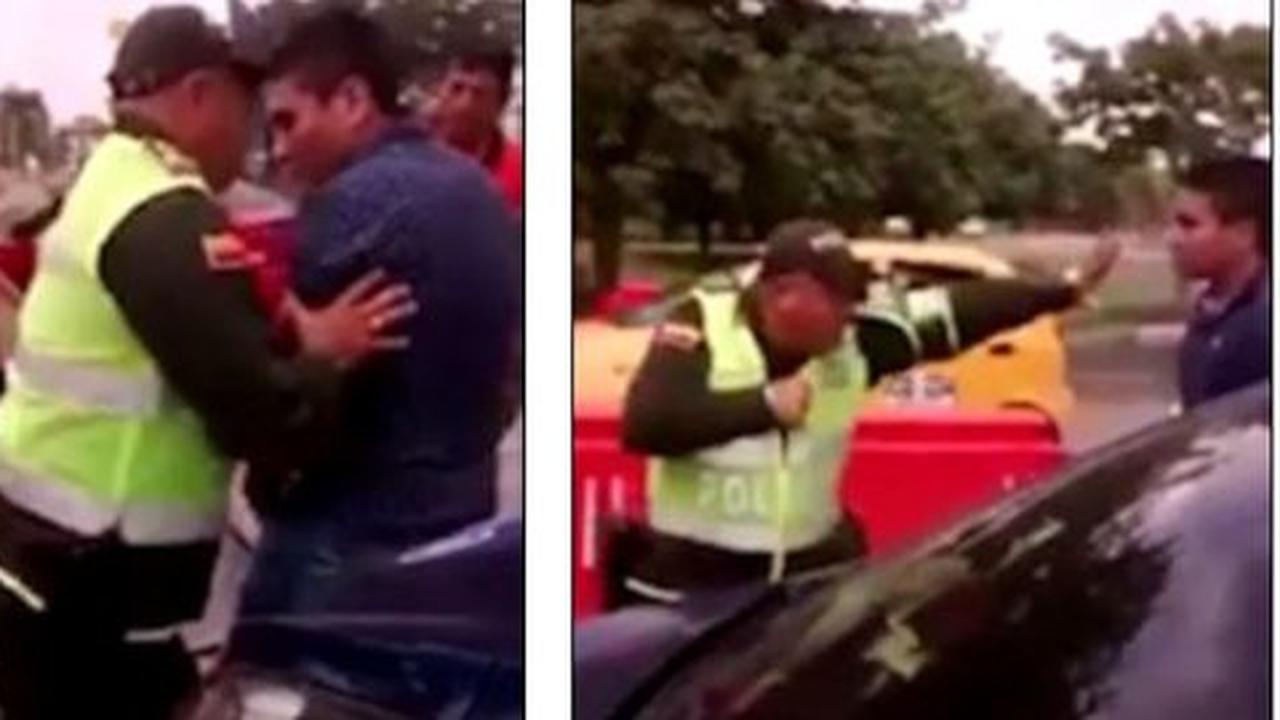 [Video] Polisi ini pakai jurus Kung Fu Panda hadapi sopir bandel