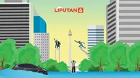 Banner Infografis Jakarta Banjir Lagi. (Liputan6.com/Abdillah)