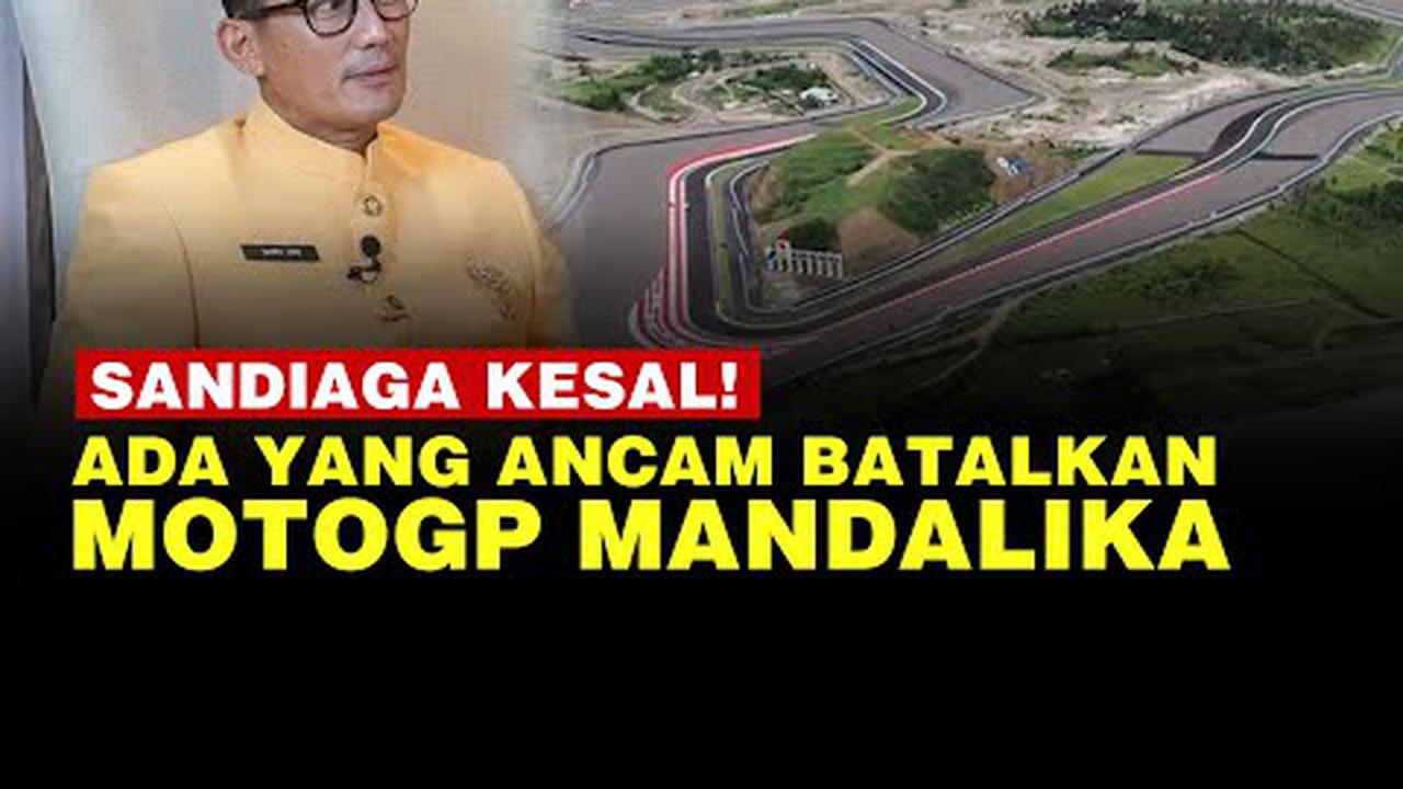 VIDEO: Sandiaga Uno Enggak Terima Bos Dorna Ancam Batalkan MotoGP di Mandalika