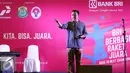 Menpora Imam Nahrawi menyampaikan kata sambutan di acara bertajuk BRI Berbagi Raket Juara Road to The Mext Champions, Jakarta, (1/10). 1.000 raket yang dibagikan diharapkan dapat membangun minat dan semangat bibit muda. (Liputan6.com/Immanuel Antonius)