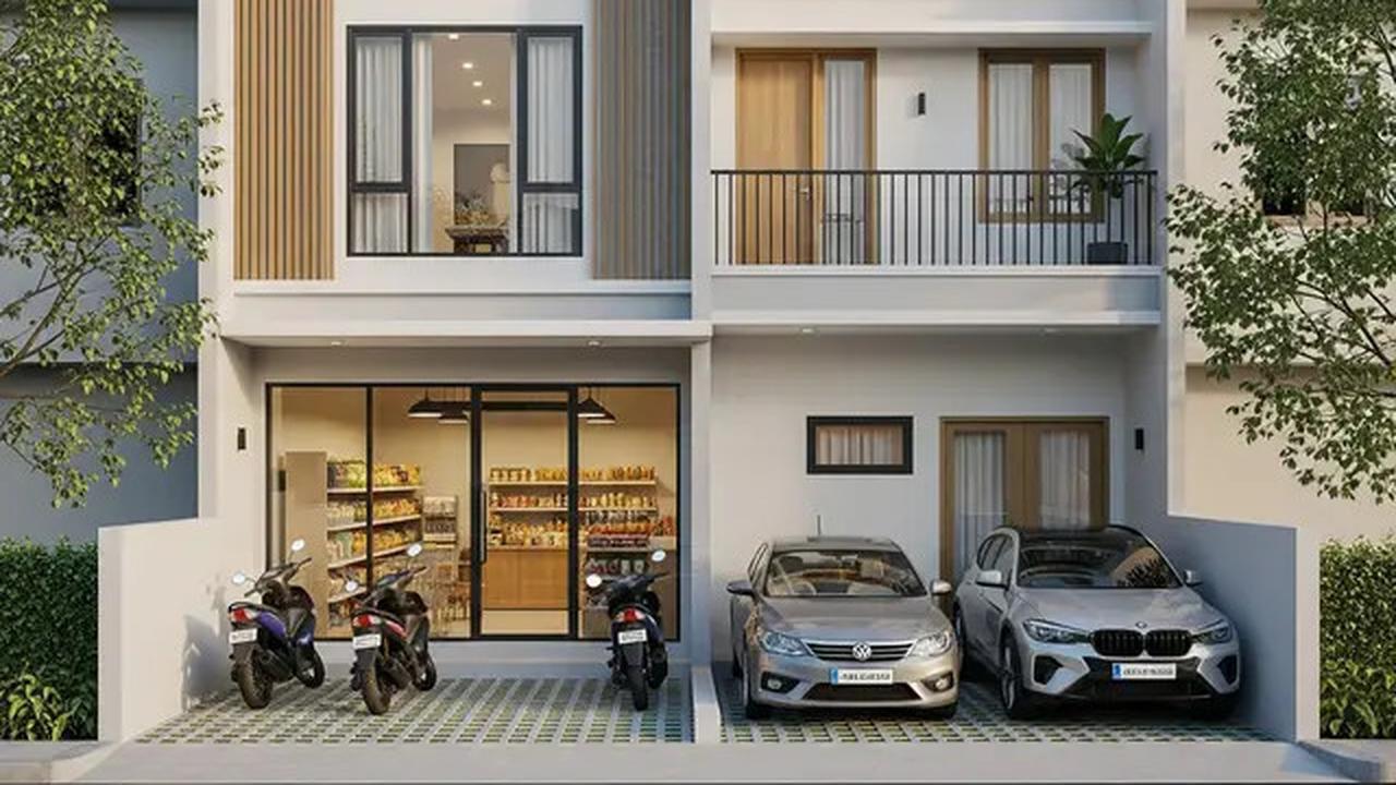 7 Desain Rumah Minimalis 2 Lantai dengan Toko di Bawah, Ekonomis dan Multifungsi