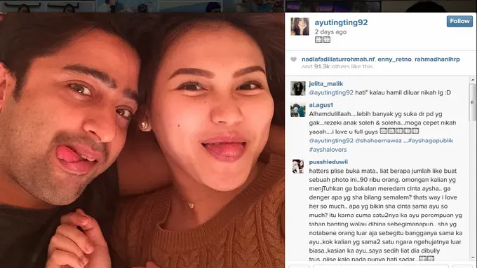 Ayu Ting Ting dan Shaheer Sheik