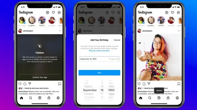 Notifikasi permintaan membagikan tanggal lahir Instagram (Tangkapan layar blog Instagram)