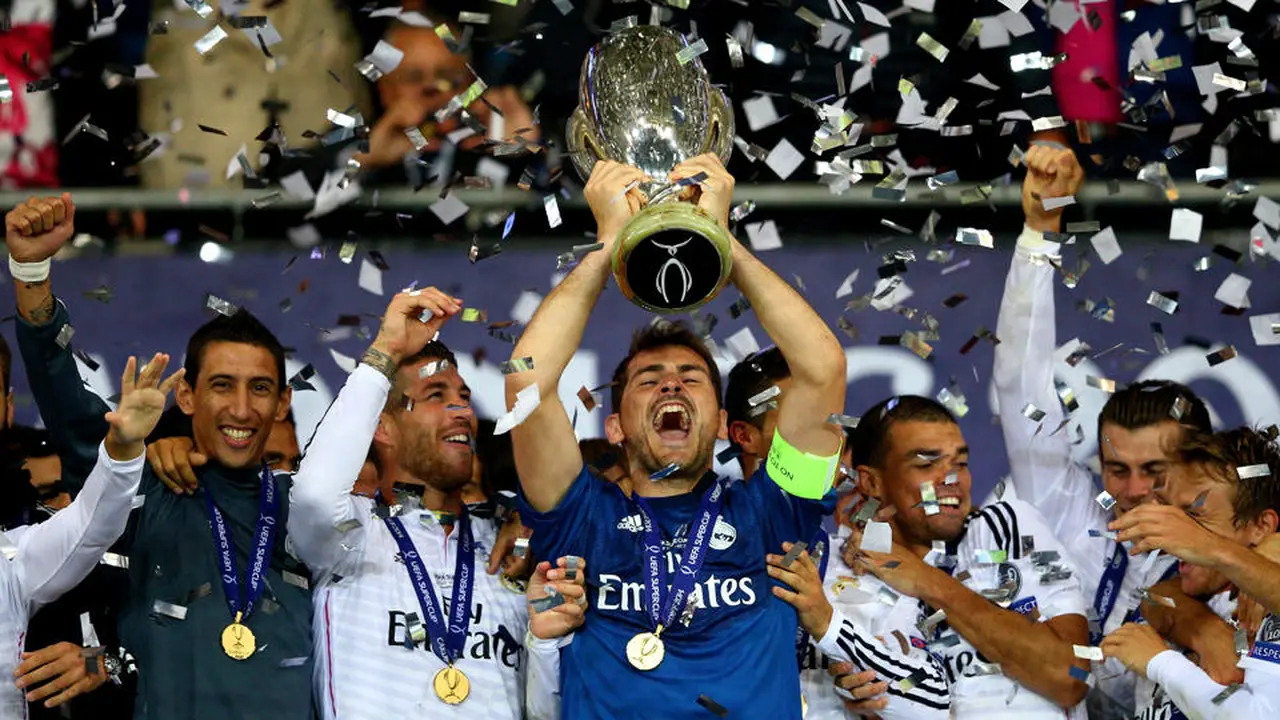 Pepe saat merayakan kemenangan Madrid
