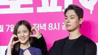Jisoo BLACKPINK dan Park Jeong Min Tampil Serasi dalam Press Conference \'NEWTOPIA\'. (instagram/koreadispatch)
