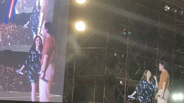 Rizky Febian dan Mahalini berkolaborasi di ajang Prost Fest 2022.