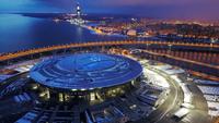 Stadion Saint Petersburg terletak di bagian barat Pulau Krestovsky, Saint Petersburg, Rusia dan dikelilingi oleh tiga sisi Laut Baltik. Kota Saint Petersburg sendiri merupakan salah satu kota terindah di Eropa dan juga tempat kelahiran Presiden Rusia Vladimir Putin. (AFP/Ruslan Shamuko)