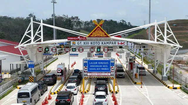 PT Hutama Karya menyampaikan jumlah kendaraan yang menikmati diskon tarif tol di ruas Tol Trans Sumatera. (Foto: Hutama Karya)