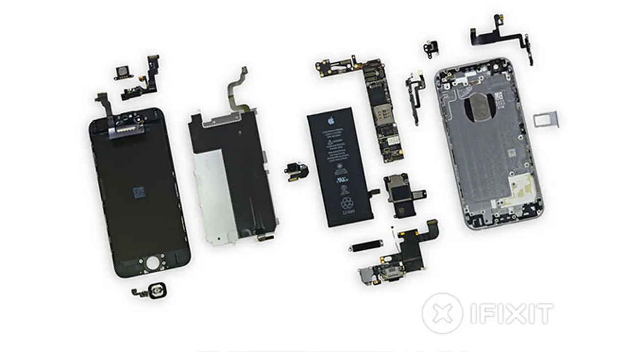 Mengoprek Komponen yang Tertanam di Bodi iPhone 6