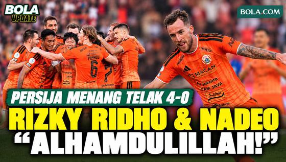 Rizky Ridho dan Nadeo Argawinata: Alhamdulillah! Timnas Juara, Persija Menang 4-0 atas PSIM