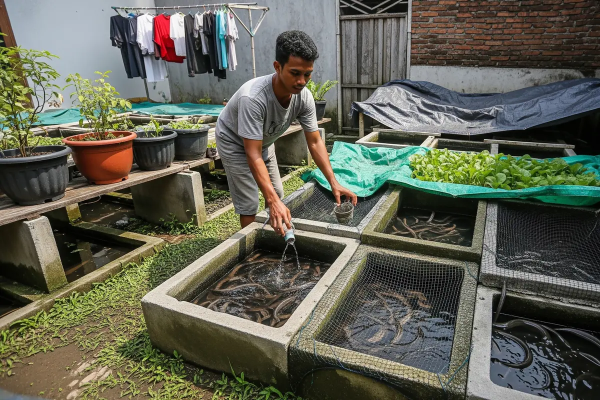 Ide Usaha Ternak Belut panen 3 Bulan untuk Anak Muda di Lahan Sempit & Modal Minim