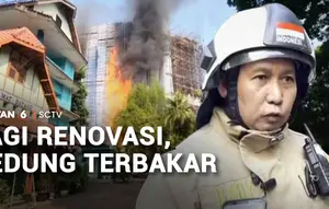 Gedung dalam Renovasi di Cikini Terbakar, Api Nyaris Sambar Sekolah