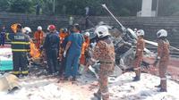 Angkatan Laut Kerajaan Malaysia mengatakan 10 awak di dalam kedua helikopter tewas. (Foto: Unit Pemadam Kebakaran dan Penyelamatan Malaysia)