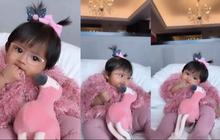 Potret Lucu Cunda, Putri Denny Caknan Jadi Syahrini Kecil, Menggemaskan Bak Boneka