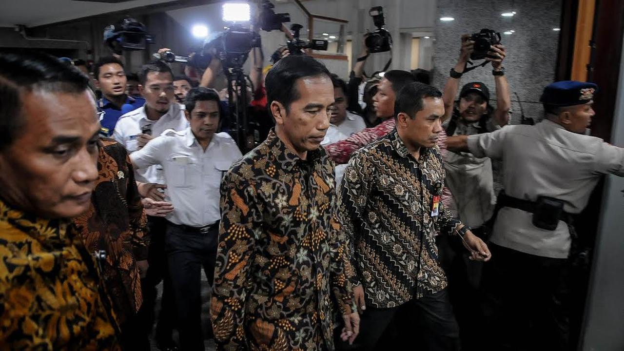 Jokowi mendatangi Kantor Kemenhub