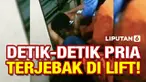 Petugas Damkar berhasil mengevakuasi seorang pria yang terjebak di dalam lift. Lift yang ditumpangi pria itu tiba-tiba mati saat sedang berjalan. Proses evakuasi berlangsung menegangkan.