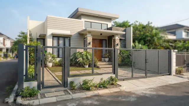 Ide Pagar Rumah Hemat Material