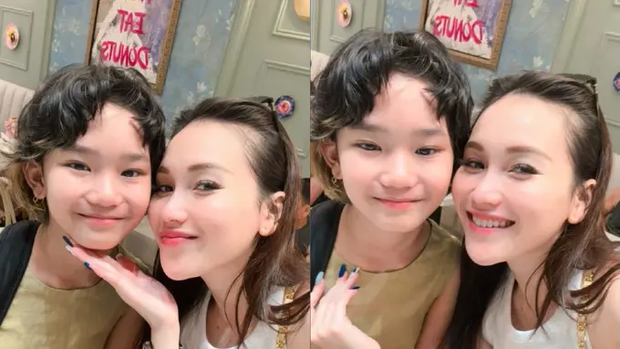 Ayu Ting Ting Liburan di Amerika Serikat Bersama Bilqis