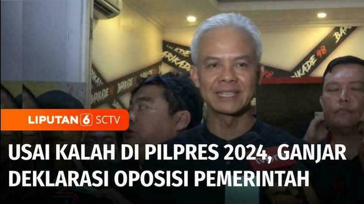 VIDEO: Setelah Kalah di Pilpres 2024, Ganjar Pranowo Deklarasikan Jadi Oposisi dalam Pemerintah Berita Viral Hari Ini Senin 20 Mei 2024