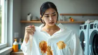 cara menghilangkan getah di baju ©Ilustrasi dibuat AI