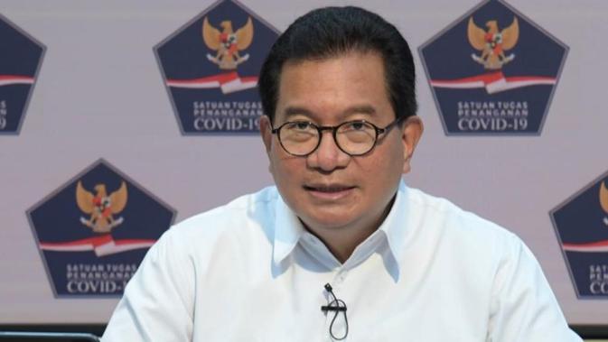 Juru Bicara Satgas Penanganan COVID-19 Wiku Adisasmito harap masyarakat turut mengawasi kinerja posko-posko COVID-19 di daerah masing-masing saat konferensi pers di Kantor Presiden, Jakarta, Kamis (4/2/2021). (Biro Pers Sekretariat Presiden/Kris)