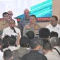 Gubernur Sumut, Edy Rahmayadi, saat konferensi pers di Kantor Gubernur Sumut, Jalan Diponegoro, Kota Medan, Senin (31/7).