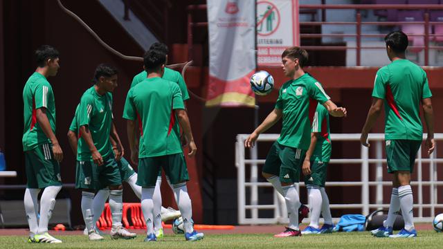 Latihan Timnas Meksiko U-17