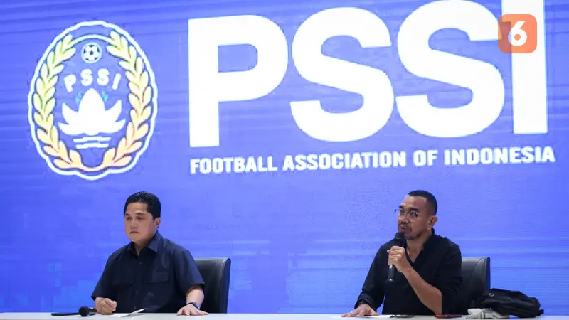 Ketum PSSI Erick Thohir beserta Exco Arya Sinulingga