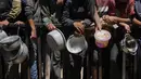 Perserikatan Bangsa-Bangsa (PBB) menyatakan bahwa Gaza kini menjadi tempat paling kelaparan di dunia. (AP Photo/Abdel Kareem Hana)