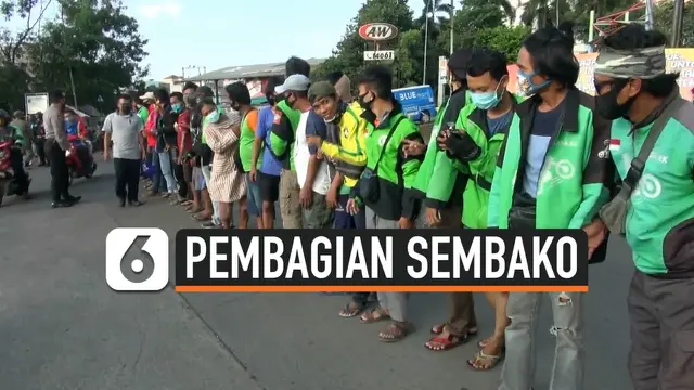 VIDEO: Sudah Antre Panjang, Pembagian Sembako di Jakbar Batal