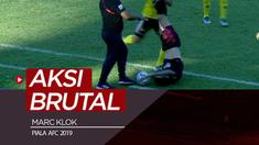 Berita video insiden gelandang PSM Makassar, Marc Klok, ditendang secara brutal oleh pemain Kaya FC di Piala AFC 2019, Rabu (17/4/2019).