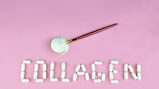 Ilustrasi minuman kolagen