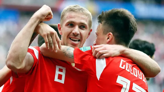 Rusia Menang Telak 5-0 Atas Arab Saudi