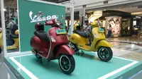 Vespa GTS hadir dengan dua pilihan mesin, yaitu 150 cc dan 300 cc.(Arief/Liputan6.com)