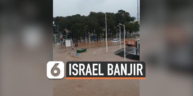 VIDEO: Israel Juga Terendam Banjir, Begini Penampakannya