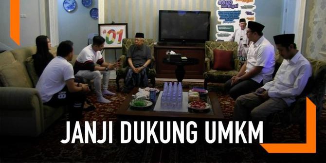 VIDEO: Bertemu Aldy Fairuz, Ma'ruf Amin Janji Dukung UMKM