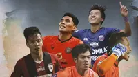 Liga 1 - Ilustrasi Edo Febriansyah, Syahrul Trisna Fadillah, M. Tahir, M. Rifaldi, Andhika Ramadhani (Bola.com/Adreanus Titus)