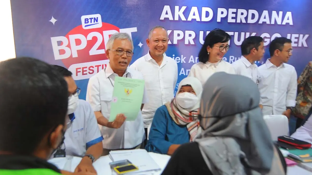 BTN Menjawab Mimpi Mitra Driver Gojek Miliki Rumah Layak Huni