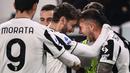 Hasil kemenangan tersebut juga membuat Juventus menempati urutan kelima klasemen dengan raihan 34 poin, sekaligus meneruskan tren positifnya di Liga Italia 2021/2022. (AFP/Marco Bertorello)