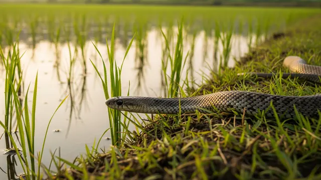 Apakah Ular Tikus di Sawah Berbahaya