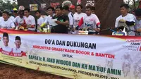 Crosser di Bogor deklarasi dukung Jokowi-Ma'ruf Amin.