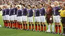 Skotlandia. Sepanjang sejarah Piala Dunia, Skotlandia menjadi negara dalam daftar yang paling sering tampil di Piala Dunia namun selalu mentok di fase grup. Skotlandia total 8 kali lolos ke putaran final Piala Dunia, pertama kali pada edisi 1954 di Swiss dan terakhir pada edisi 1998 di Prancis dengan hasil kebanyakan finis sebagai juru kunci di fase grup. Pada edisi 1974 di Jerman Barat, Skotlandia hampir lolos ke babak knock out usai finis di posisi ketiga Grup 2 dengan koleksi 4 poin, menyamai perolehan poin Brasil dan Yugoslavia yang lolos ke fase knock-out. (AFP/Patrick Kovarik)