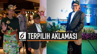 Muhaimin Iskandar atau Cak Imin kembali terpilih menjadi Ketua Umum PKB periode 2019-2024. Cak Imin dipilih oleh 34 DPW PKB seluruh Indonesia.